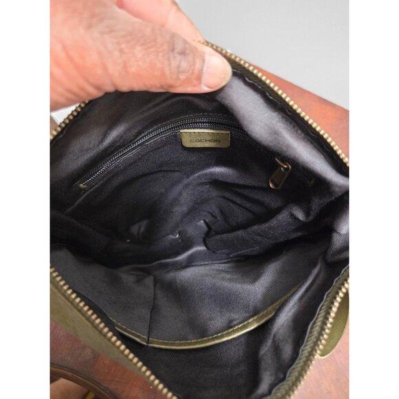 Vintage Cochoa Olive Green Crossbody Bag - Picture 4 of 11